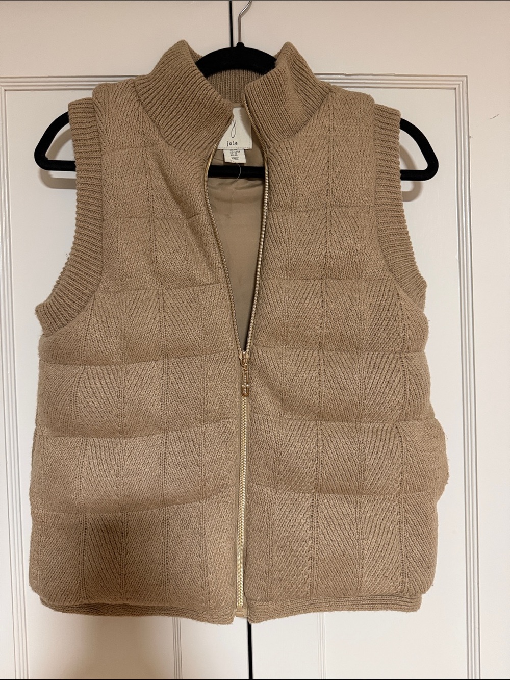 Joie Quilted Knit Zip Vest